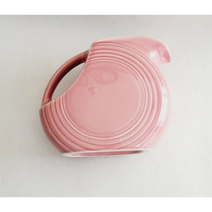 Fiesta Fiestaware HLC Rose Pink Large Disc Pitcher Made In USA